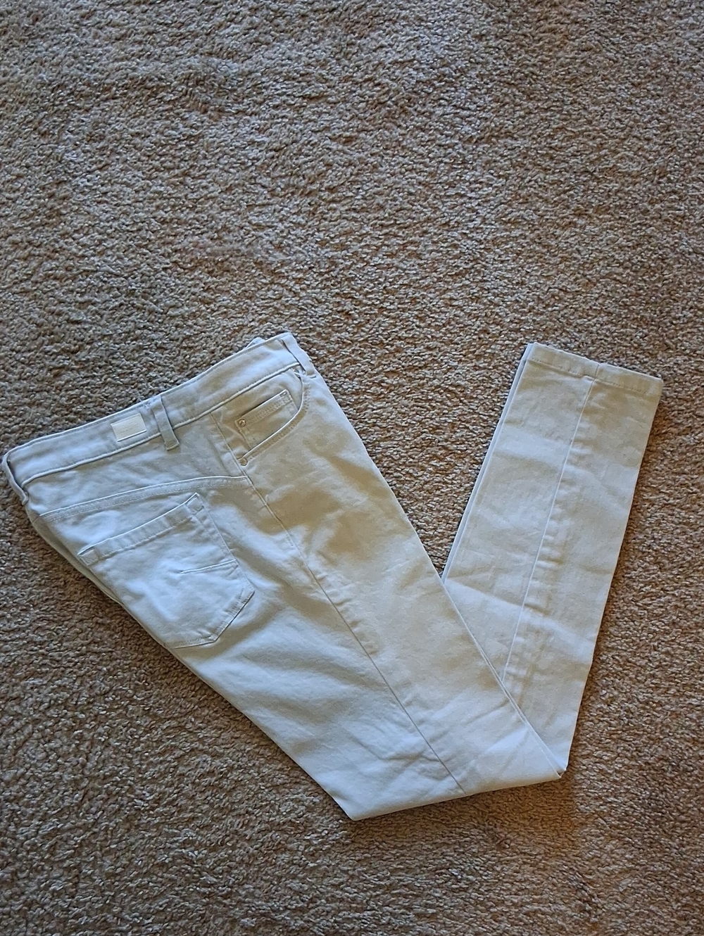 Jones New York Madison Skinny Beige-white Ankle Jeans